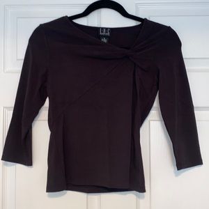 INC chocolate brown shirt